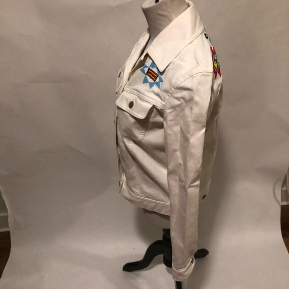 Lauren Jeans Co. white jean jacket size small - Picture 2 of 4
